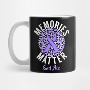 Matter End Alz Leopard  Alzheimer's Awareness Mug